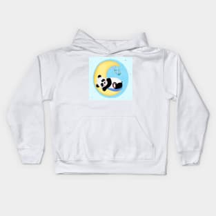 Baby Panda is dreaming Kids Hoodie